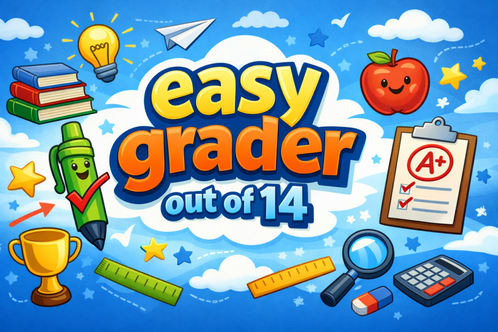 easy grader out of 14