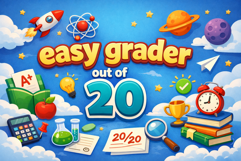 easy grader out of 20