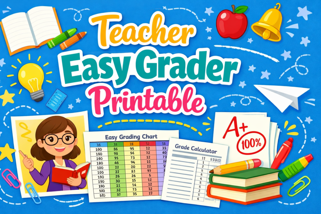 Teacher Easy Grader Printable 7 Powerful Ways to Grade Faster 