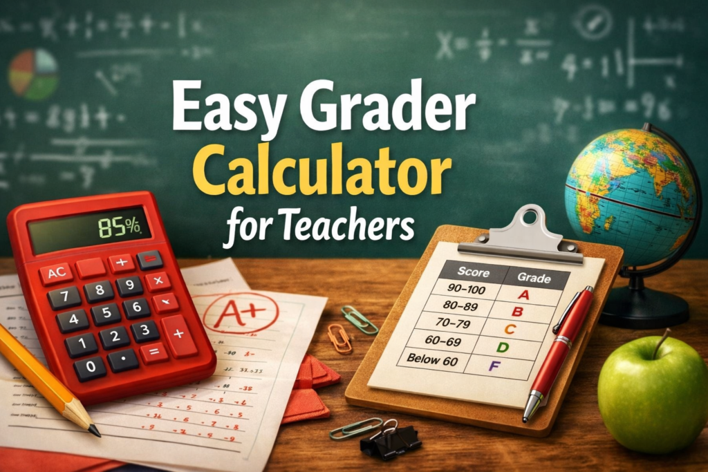 Easy Grader Calculator for Teachers Time Saving Tool 