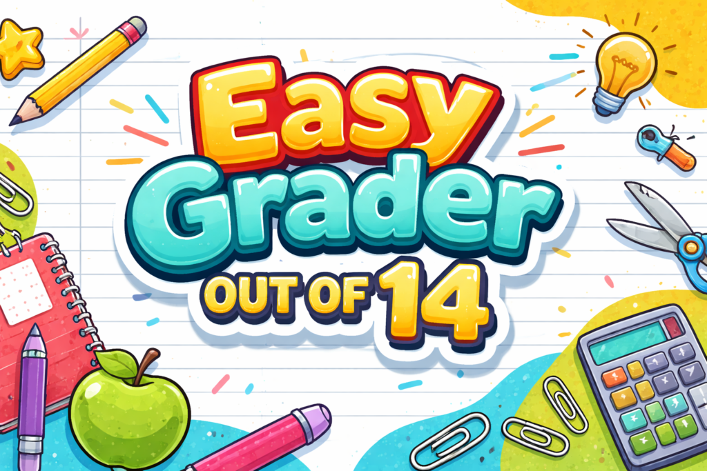 Easy Grader Out of 14 to Calculate Grades Fast and Accurately