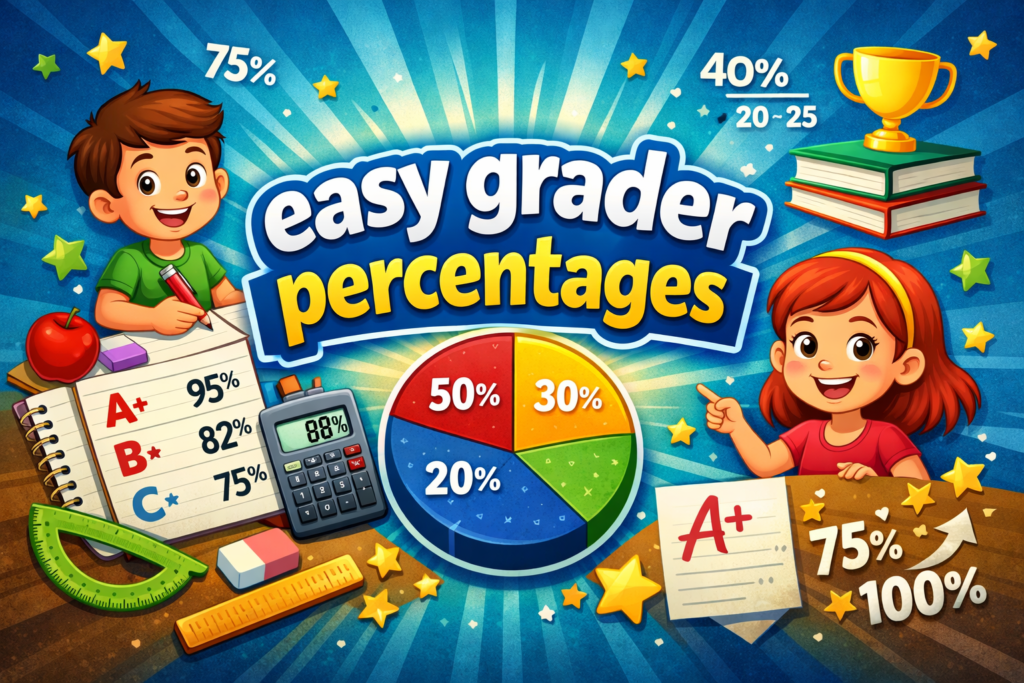 easy grader percentages