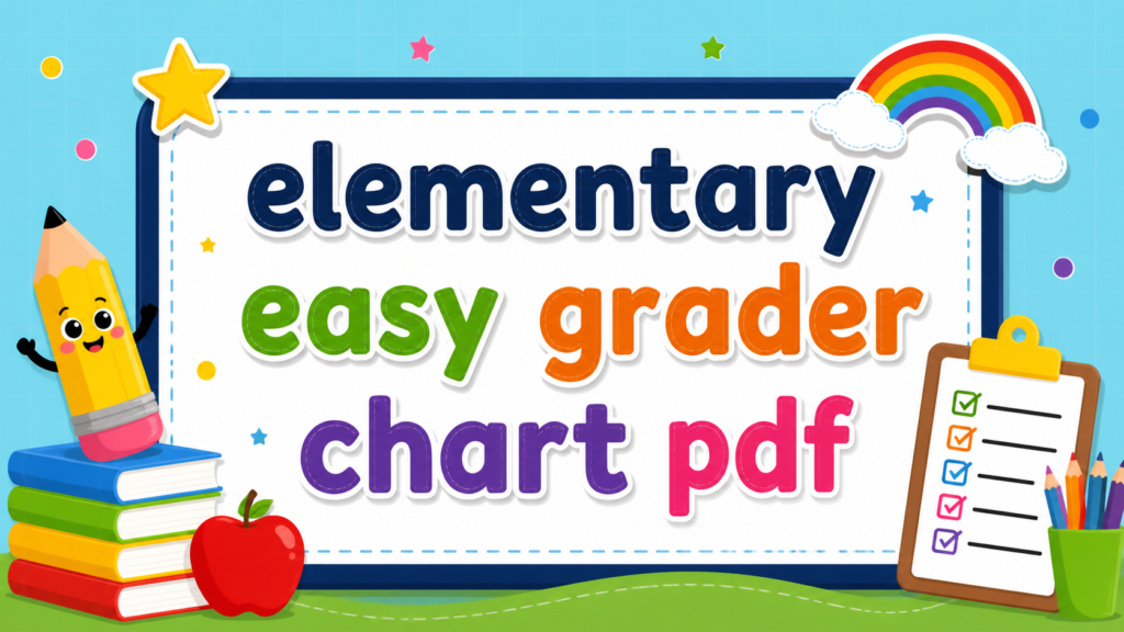 elementary easy grader chart pdf